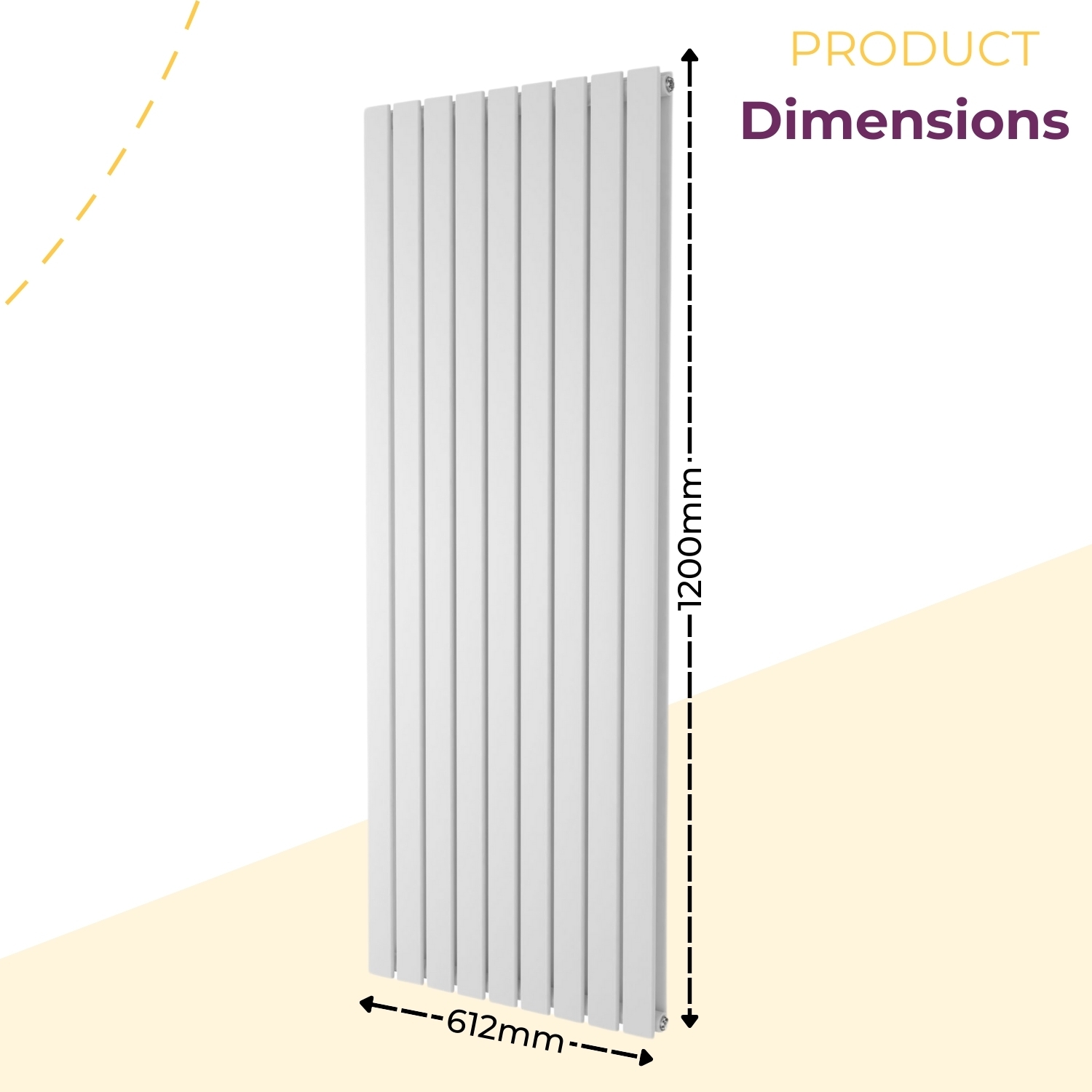 Flat Panel Radiator Vertical Designer Central Heating White Grey Black Heater - Picture 43 of 61