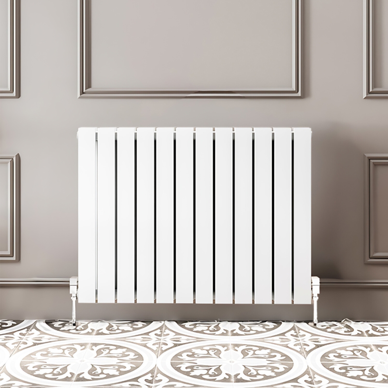White Horizontal Flat Panel Radiator Single Double Central Heating Radiator