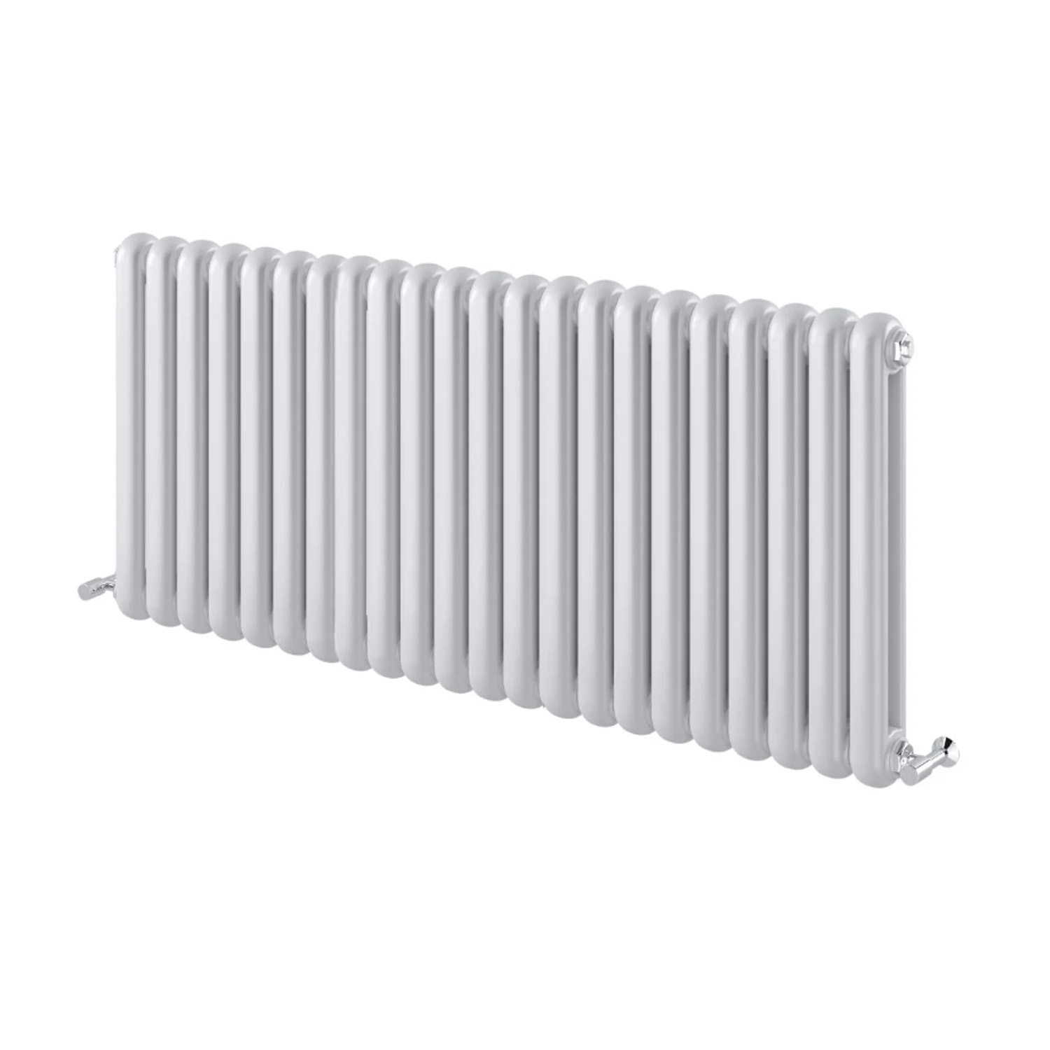 Double Column Radiators Vertical Horizontal Round Panel Grey White Heating - Picture 4 of 29