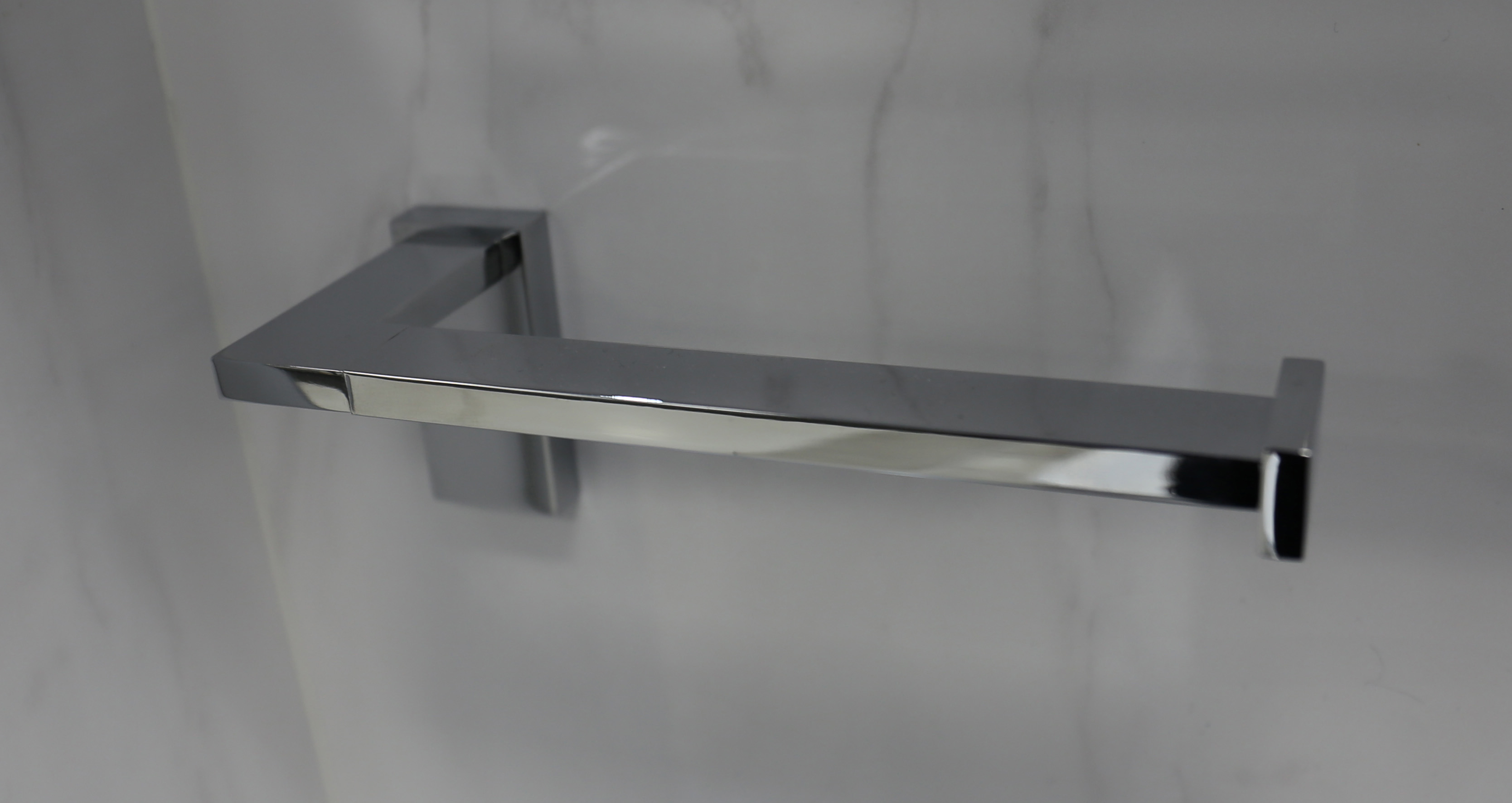 Chrome Square Bathroom Accessories Range Wall Hung Anti-Rust Toilet Roll Holder - Picture 13 of 16
