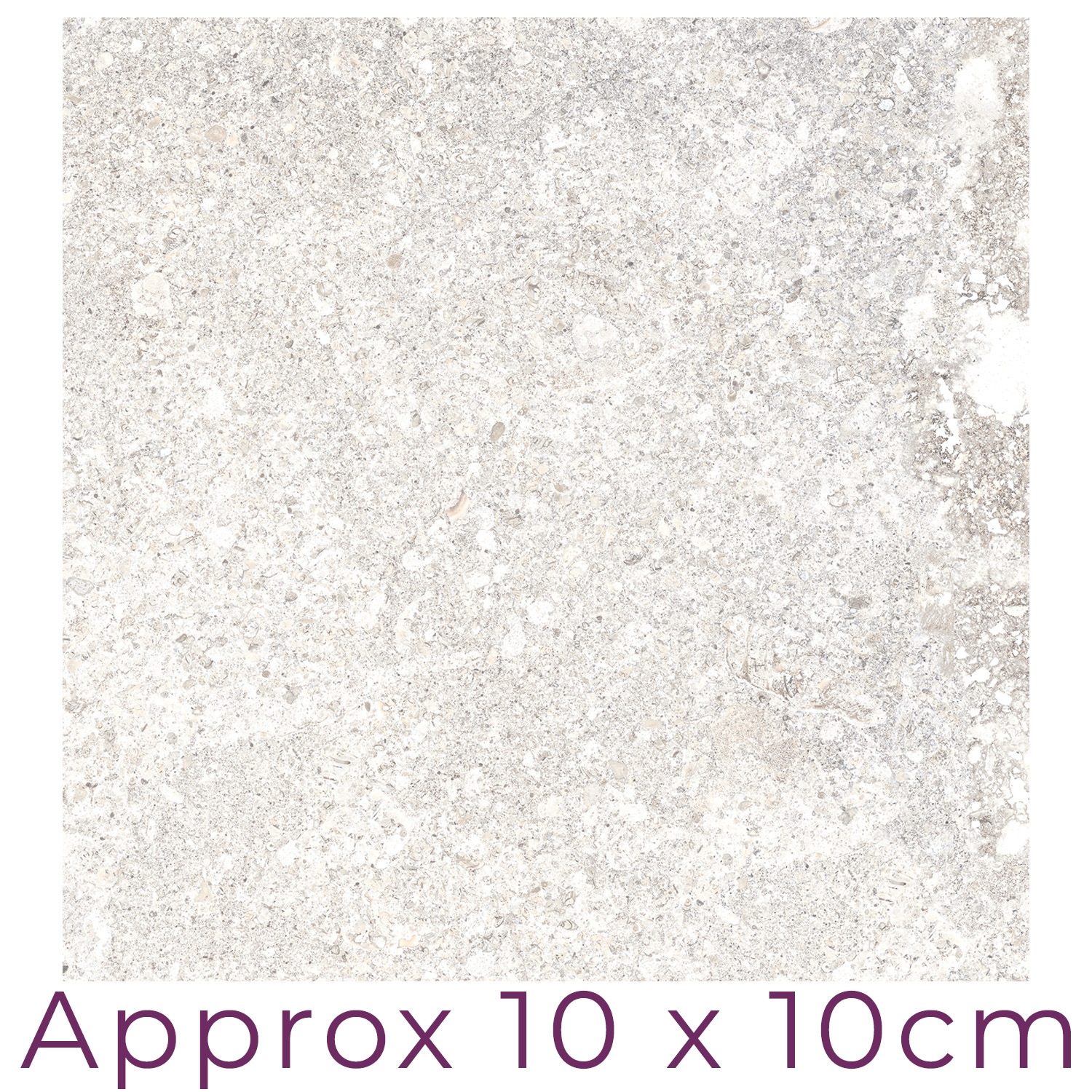 White Rectangle Porcelain Stone Effect Wall Floor Tile Matt Finish 650 x 450mm