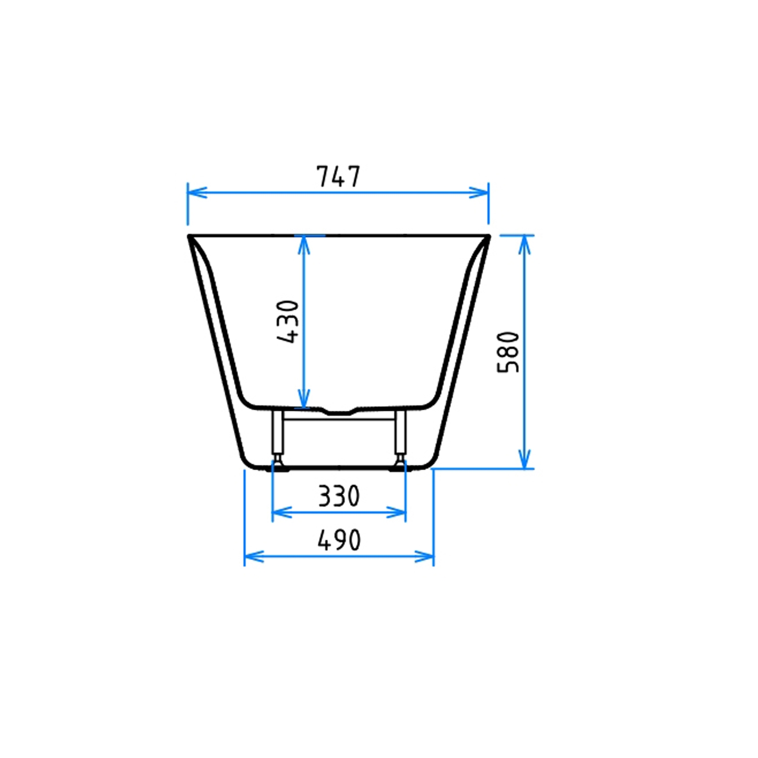 Freestanding Double Ended Bath Acrylic Bathtub Waste & Overflow 1500mm 1700mm - Picture 30 of 38