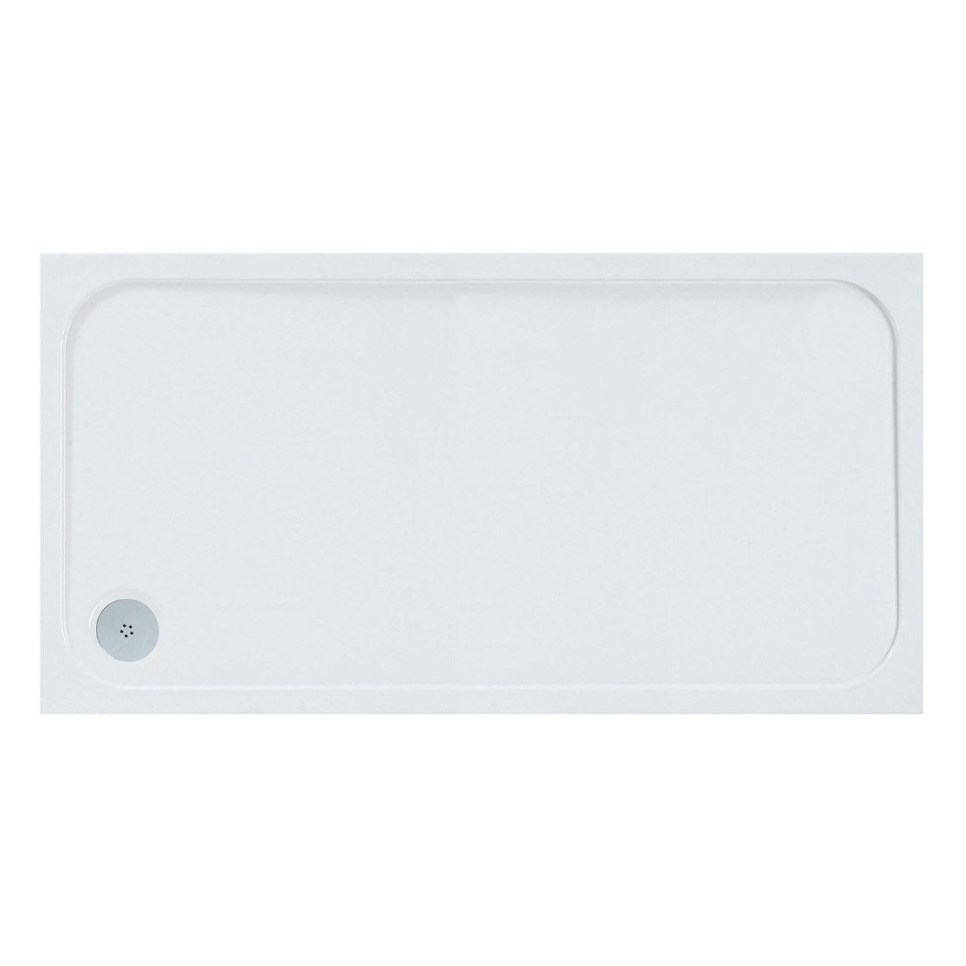 Slimline Rectangle Shower Tray Enclosure 40mm Low Profile Stone Resin | 42 Sizes - Picture 96 of 98