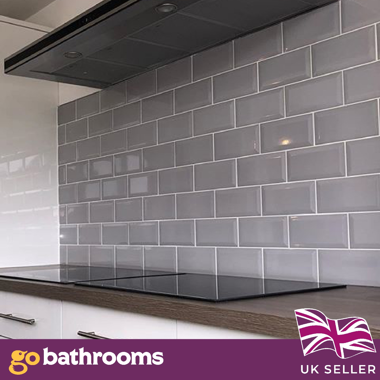 Grey Metro Ceramic Wall Tile Subway Bulk Buy 10m² 20m² 30m² 100x200mm - Picture 15 of 16