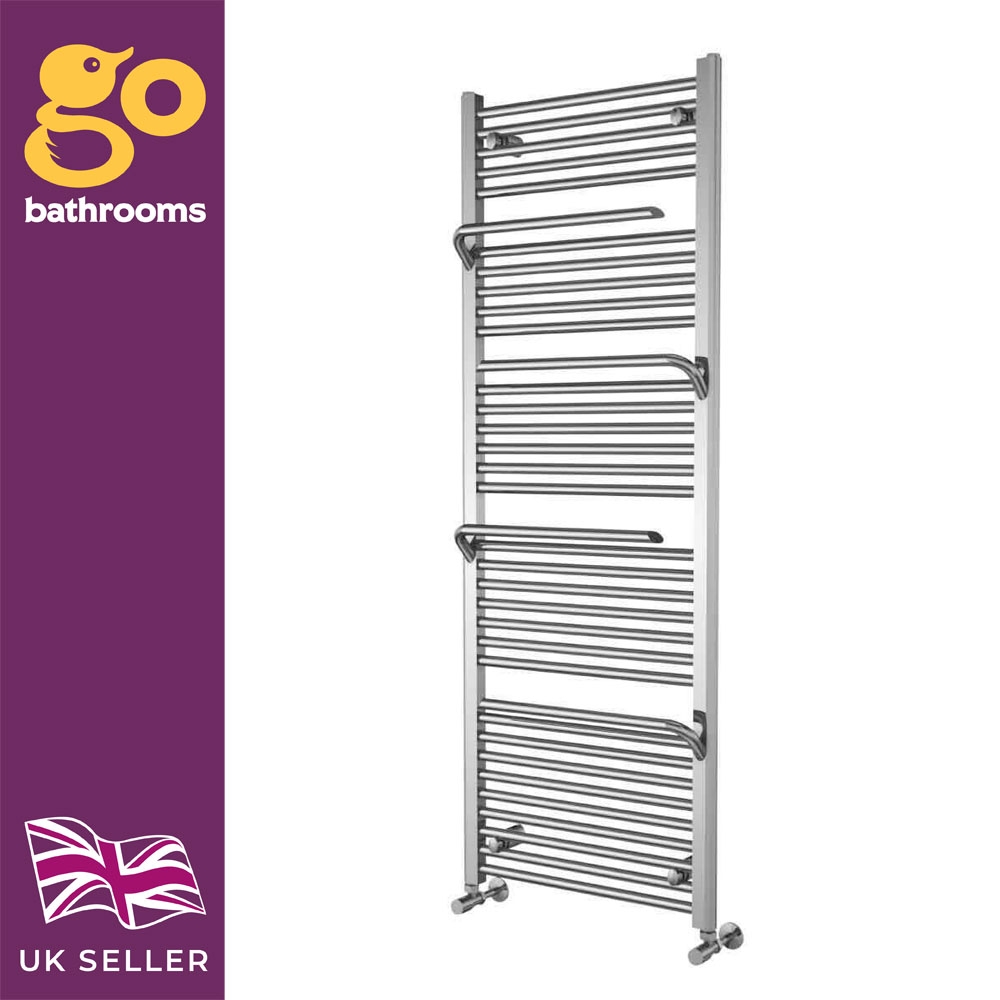 Heated Towel Rail With Towel Hangers Bathroom Radiator 1510 x 550mm | 7 Colours - Picture 18 of 34