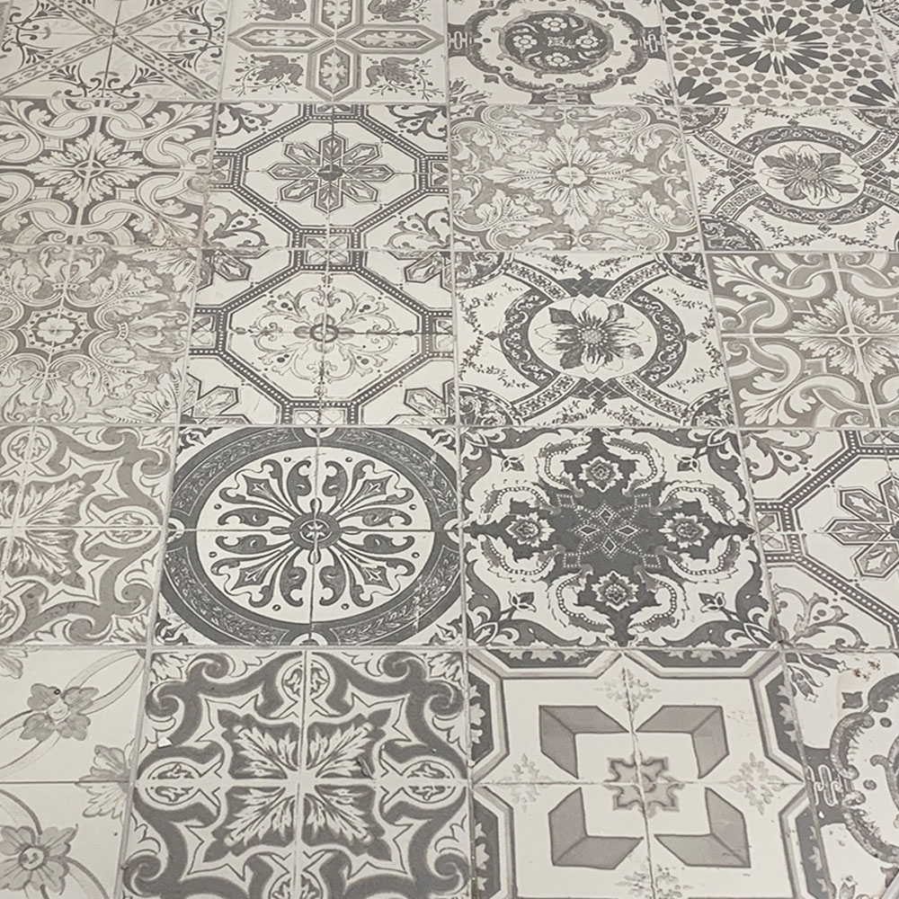 Victorian Pattern Floor & Wall Marlo Ceramic Matt Gloss Feature Tile 20x20cm Box - Picture 8 of 16