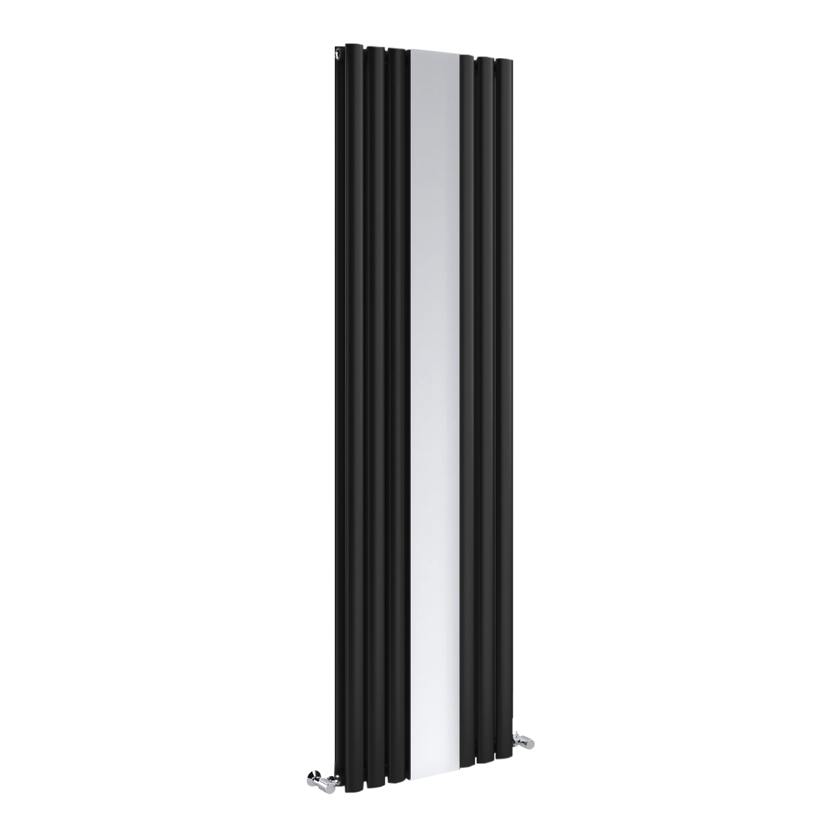 Radiator With Mirror Modern Vertical Column Panel Designer Black White Grey 1800 - Picture 6 of 13