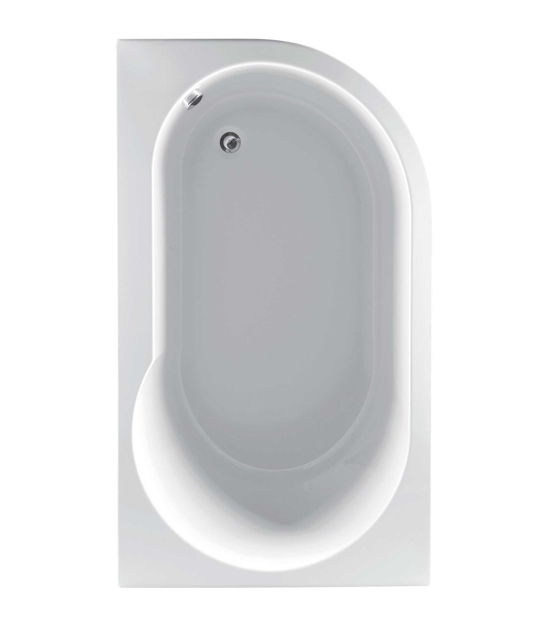 Corner Bath Shower Space Saving Strong Acrylic Bathtub 1550 & Front Panel LH/RH - Picture 10 of 11