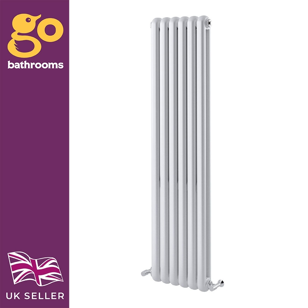 Double Column Radiators Vertical Horizontal Round Panel Grey White Heating - Picture 29 of 29