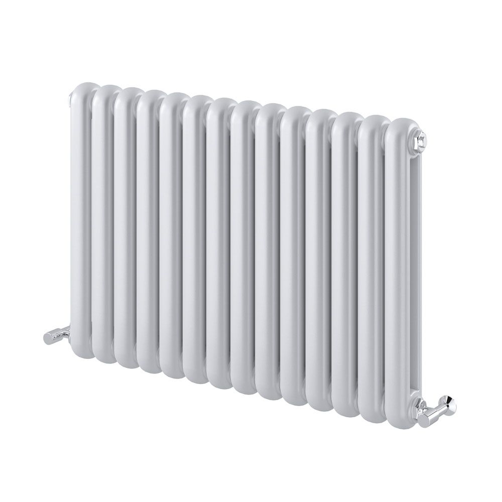 Double Column Radiators Vertical Horizontal Round Panel Grey White Heating - Picture 23 of 29