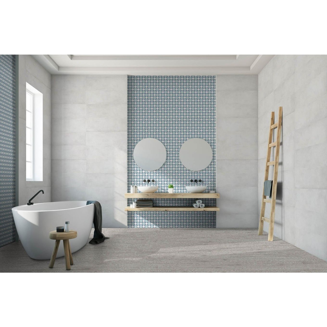 Marine Lappato Porcelain Wall and Floor Patterned Tiles Anti Slip R10 25cm | Box - Picture 3 of 10