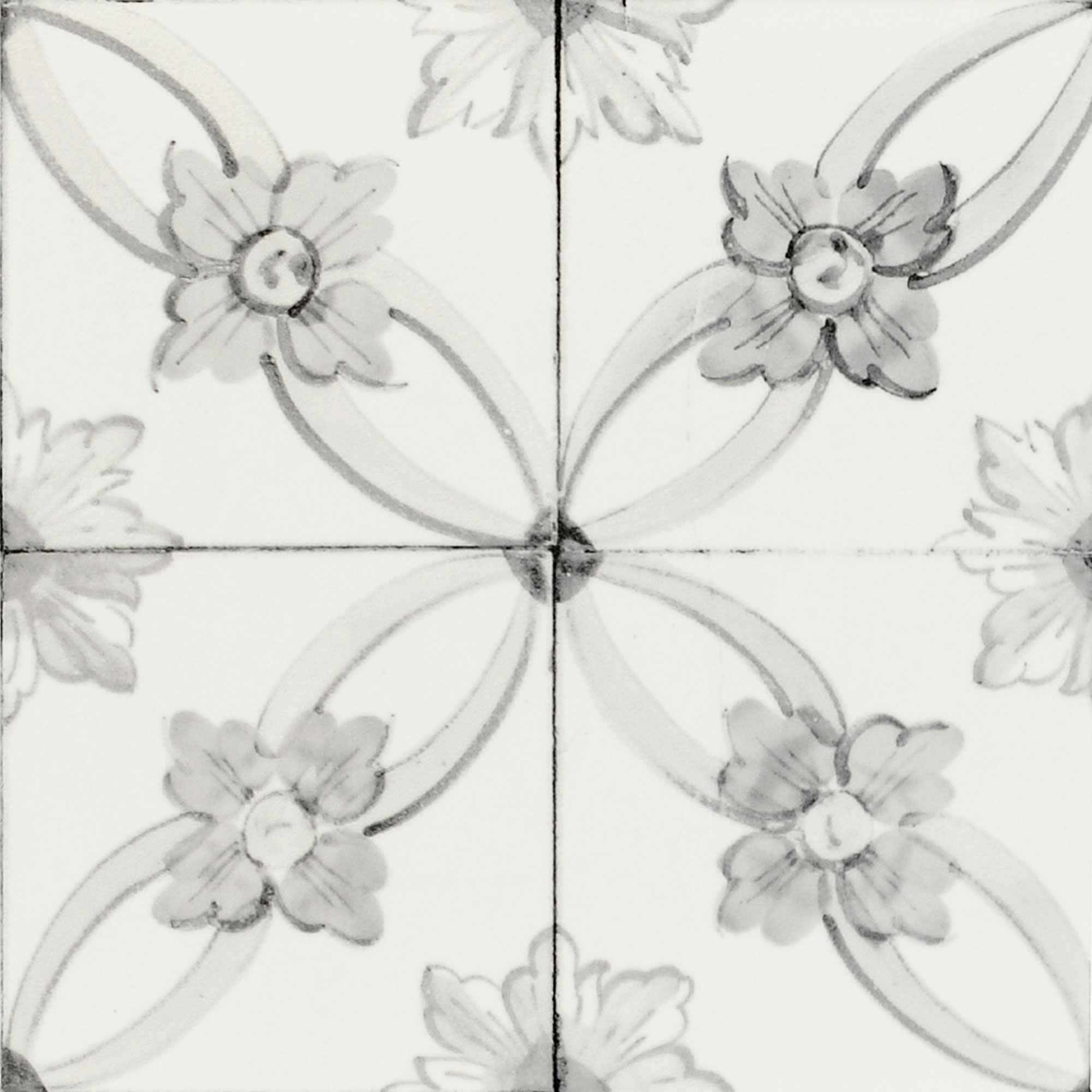 Victorian Pattern Floor & Wall Marlo Ceramic Matt Gloss Feature Tile 20x20cm Box - Picture 6 of 16
