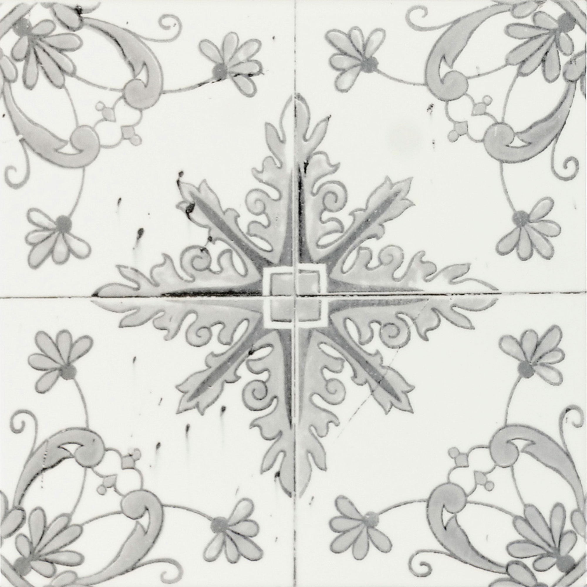 Victorian Pattern Floor & Wall Marlo Ceramic Matt Gloss Feature Tile 20x20cm Box - Picture 5 of 16