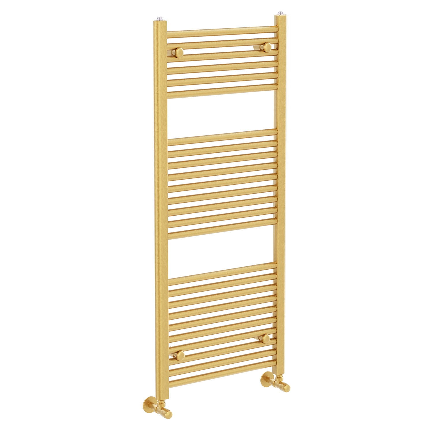 Brushed Gold Bathroom Radiator Vertical Ladder Rail Heated Towel 770 1200 1800 - Picture 10 of 11