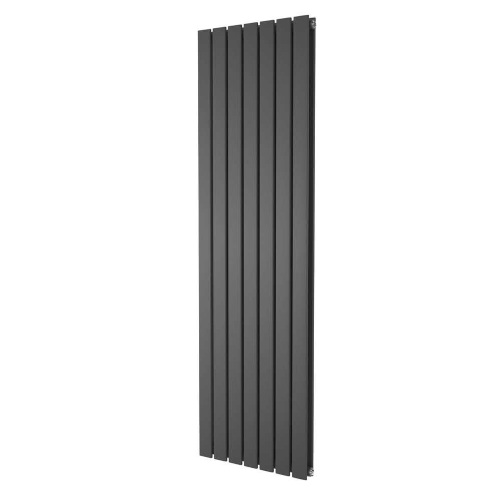 Flat Panel Radiator Vertical Designer Central Heating White Grey Black Heater - Picture 16 of 61