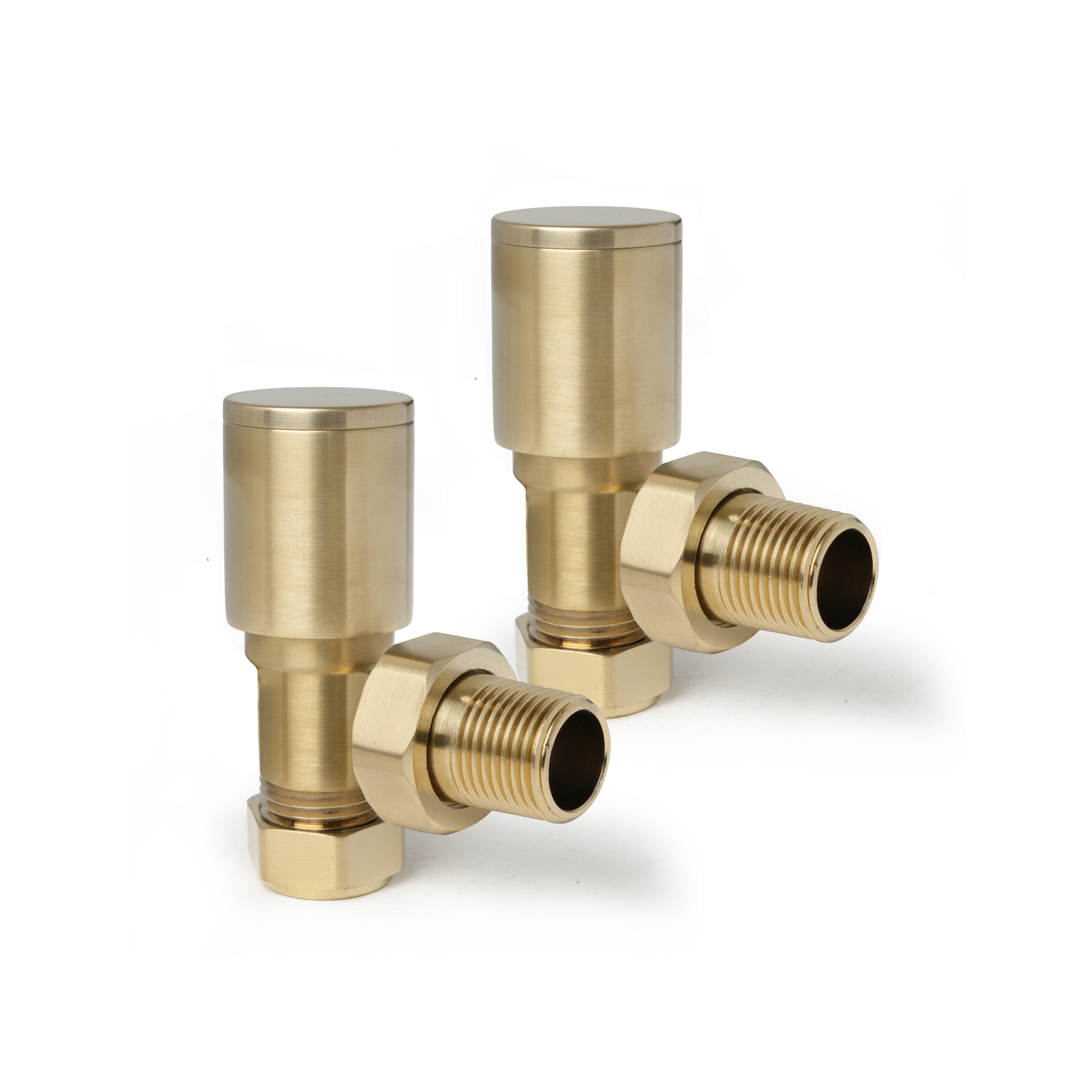 Towel Rail Brushed Gold Bathroom Radiator Heated Ladder Rail Flat Panel 3 Sizes - Picture 19 of 23