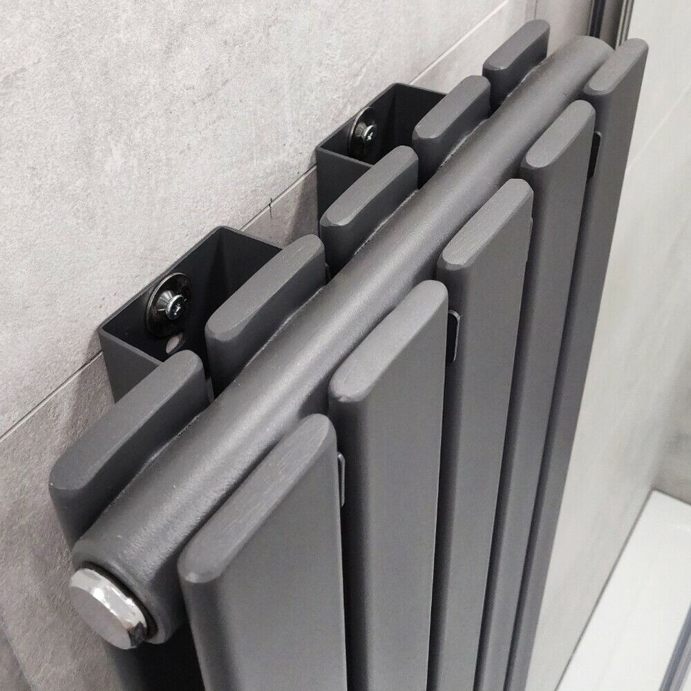 Flat Panel Radiator Vertical Designer Central Heating White Grey Black Heater - Picture 58 of 61