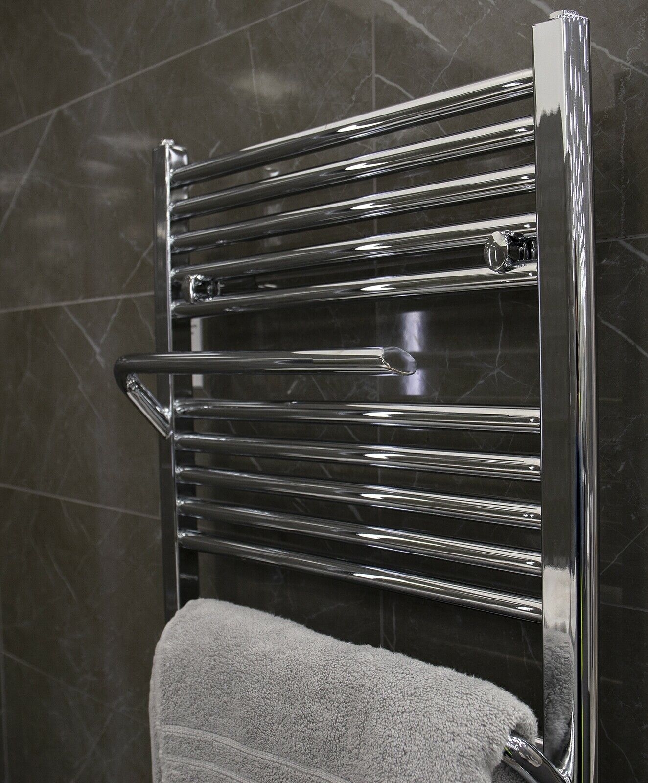 Heated Towel Rail With Towel Hangers Bathroom Radiator 1510 x 550mm | 7 Colours - Picture 19 of 34