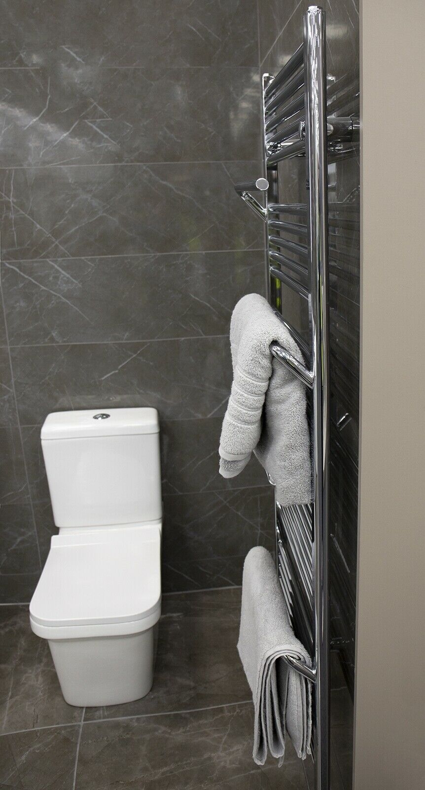 Heated Towel Rail With Towel Hangers Bathroom Radiator 1510 x 550mm | 7 Colours - Picture 22 of 34