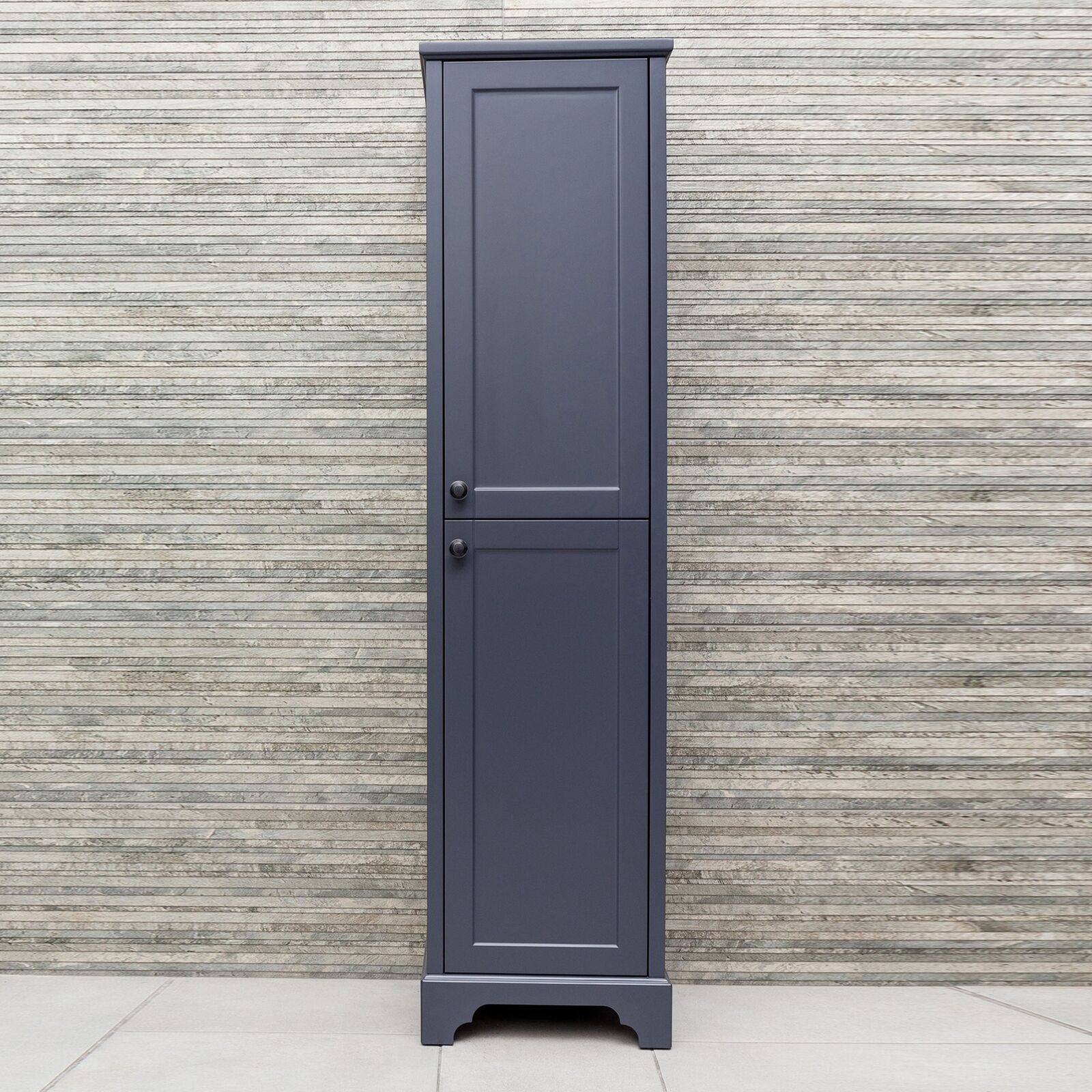 Traditional Bathroom Vanity Unit Storage Unit White Grey Tallboy WC 600 800 - Picture 32 of 33