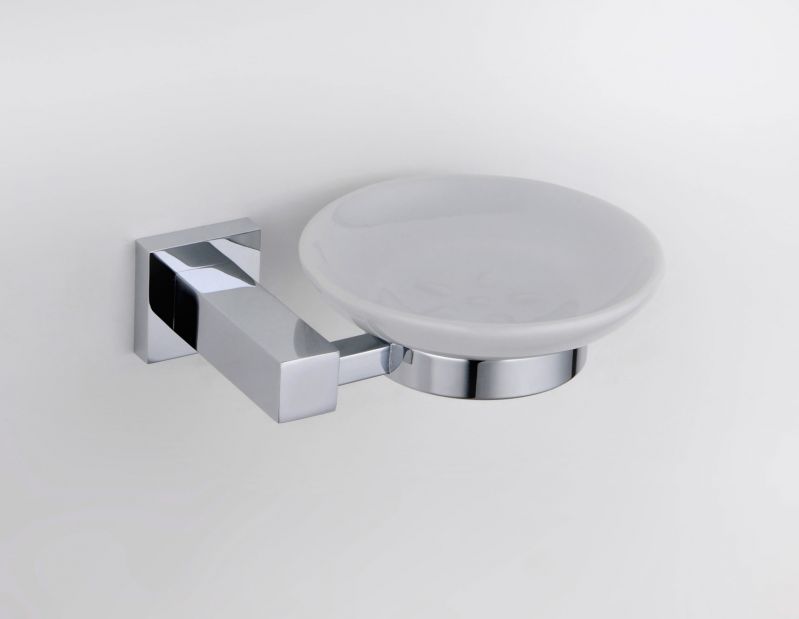 Chrome Square Bathroom Accessories Range Wall Hung Anti-Rust Toilet Roll Holder - Picture 21 of 22