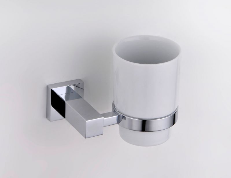 Chrome Square Bathroom Accessories Range Wall Hung Anti-Rust Toilet Roll Holder - Picture 5 of 22
