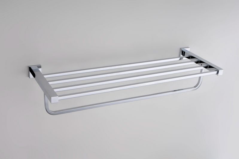 Chrome Square Bathroom Accessories Range Wall Hung Anti-Rust Toilet Roll Holder - Picture 9 of 22