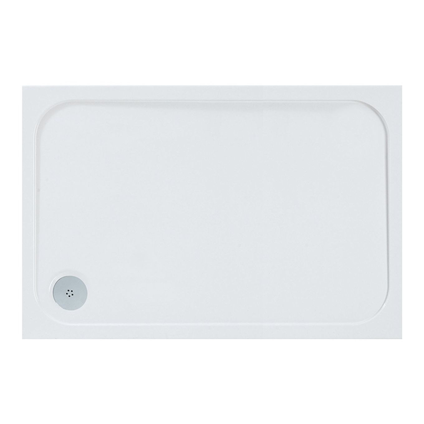 Slimline Rectangle Shower Tray Enclosure 40mm Low Profile Stone Resin | 42 Sizes - Picture 8 of 98