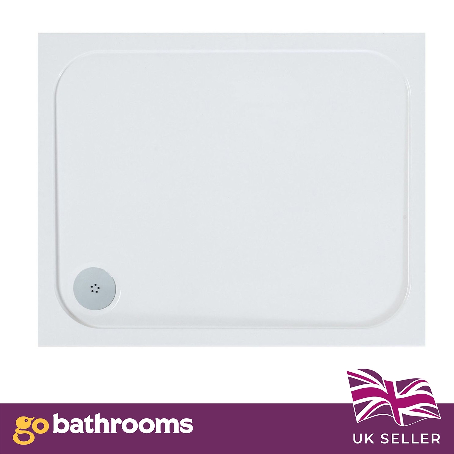 Slimline Rectangle Shower Tray Enclosure 40mm Low Profile Stone Resin | 42 Sizes - Picture 67 of 98