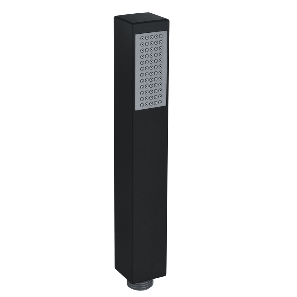 Black Square Bathroom Sink Tap Modern Basin Mono Shower Mixer Deck Tap Set - Picture 28 of 36