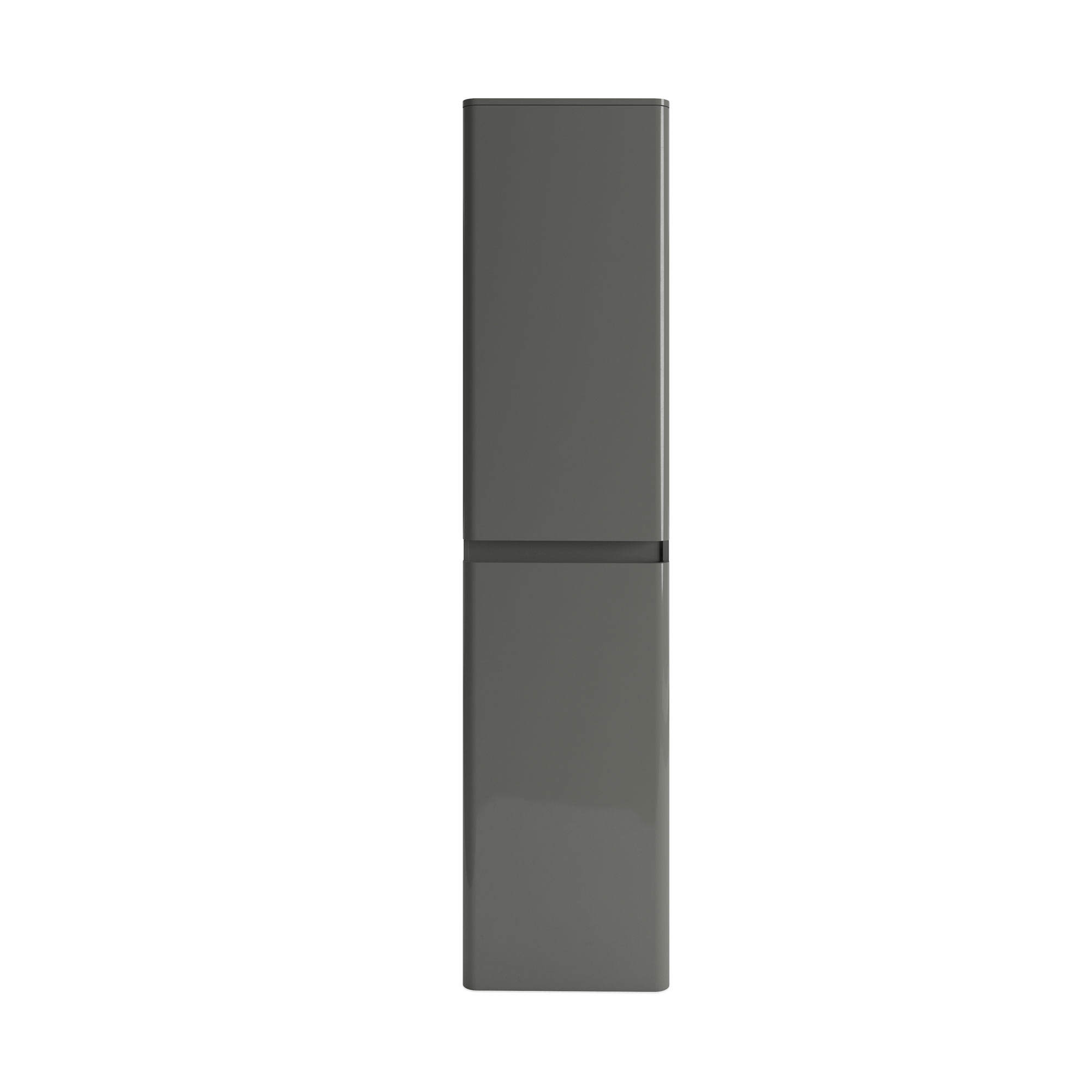 600mm Grey Vanity Unit Bathroom Sink Anthracite Gloss Wall Hung Floor Standing - Picture 5 of 21